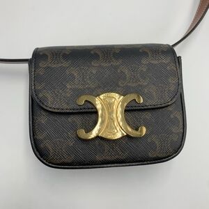 Celine Black  and Gold Nano Women's Bag